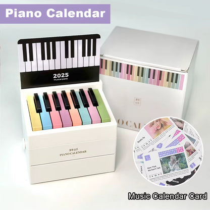 Taylor Piano Calendar Music Sheets Toy Desktop Peripheral Ornaments Piano Desk Calendar Mini Piano Calendar Gift for Fans